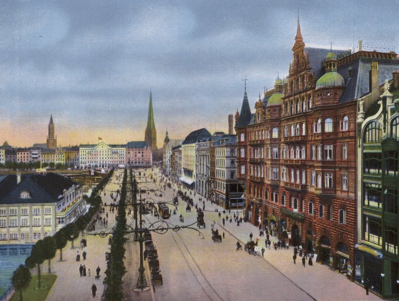 هامبورغ: Jungfernstieg مع Al Amsterdam (صورة) بواسطة مصور فوتوغرافي ألماني