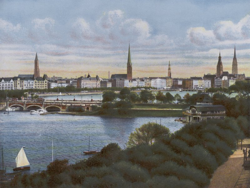 هامبورغ: Lombardsbrucke (الصورة) بواسطة مصور فوتوغرافي ألماني