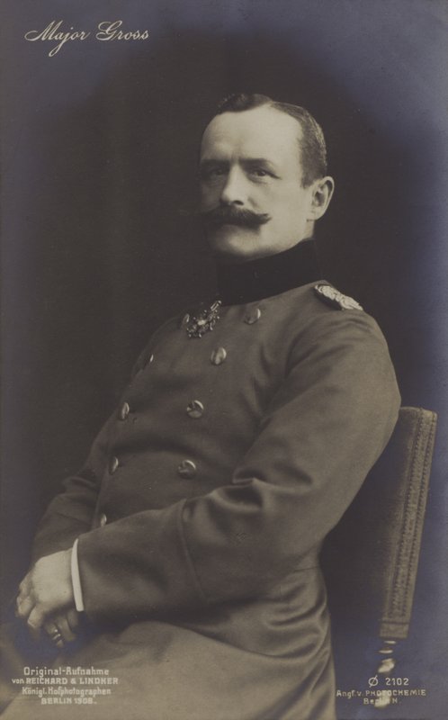 Hans Georg Friedrich Gross, German balloonist and airship constructor (b/w photo) بواسطة مصور فوتوغرافي ألماني