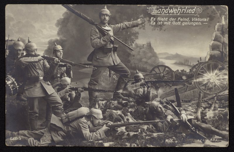 Landwehrlied (أغنية الجيش) (صورة b / w) بواسطة مصور فوتوغرافي ألماني