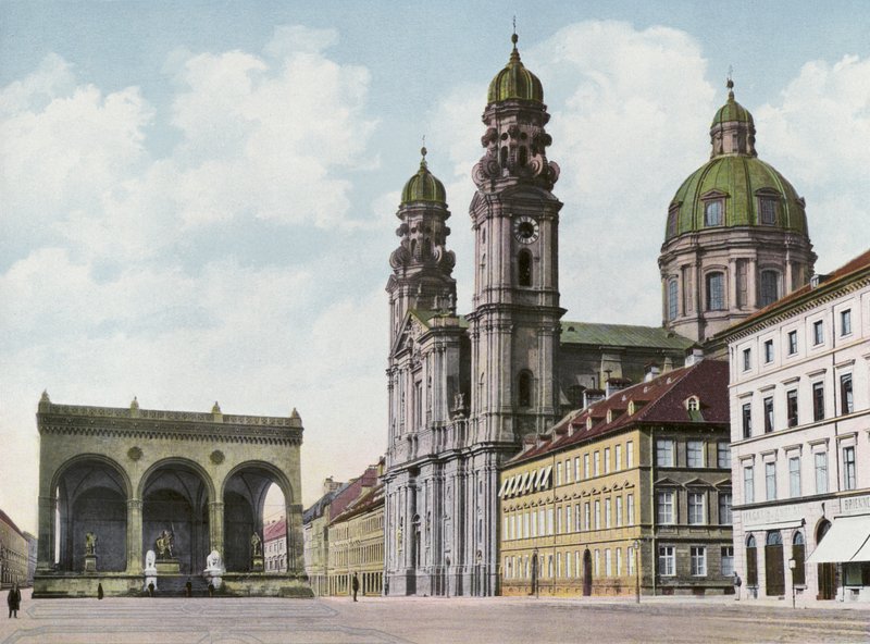 ميونيخ / ميونيخ: Theatinerkirche U Feldherrnhalle (الصورة) بواسطة مصور فوتوغرافي ألماني