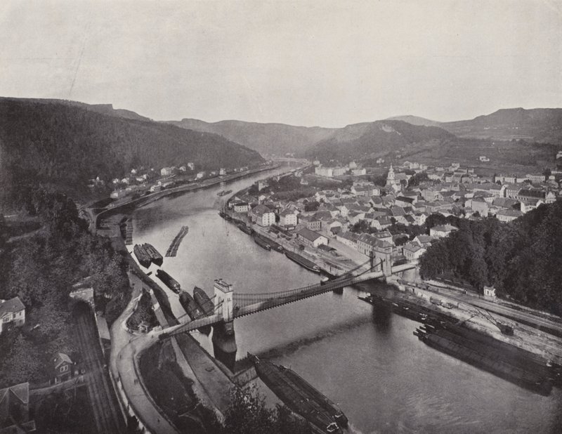 Panorama von Tetschen (b/w photo) بواسطة مصور فوتوغرافي ألماني