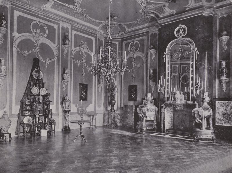 بوتسدام ، Neues Palais ، صالون ياباني (b / w photo) بواسطة مصور فوتوغرافي ألماني