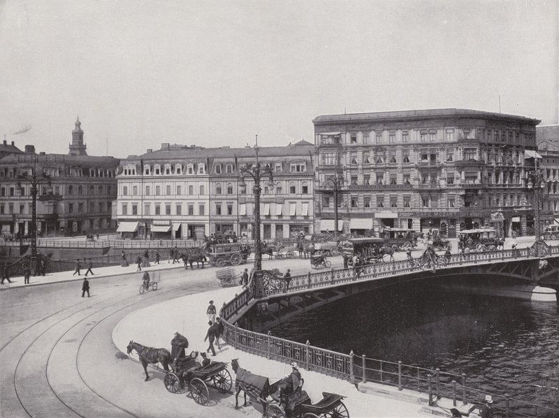 Weidendammer Brucke (صورة b / w) بواسطة مصور فوتوغرافي ألماني
