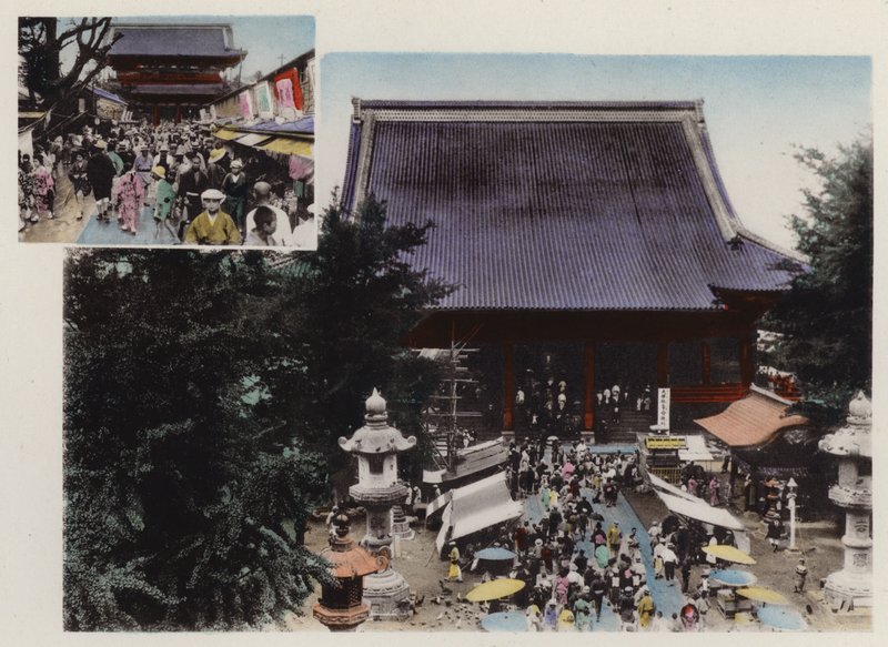 Japan, c.1912: Kwannon Temple and it