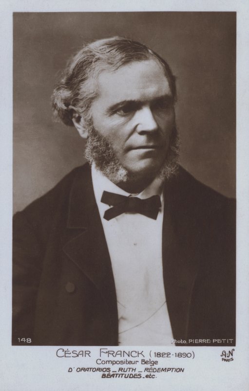Cesar Franck, Belgian composer and pianist (b/w photo) بواسطة بيير بيتيت