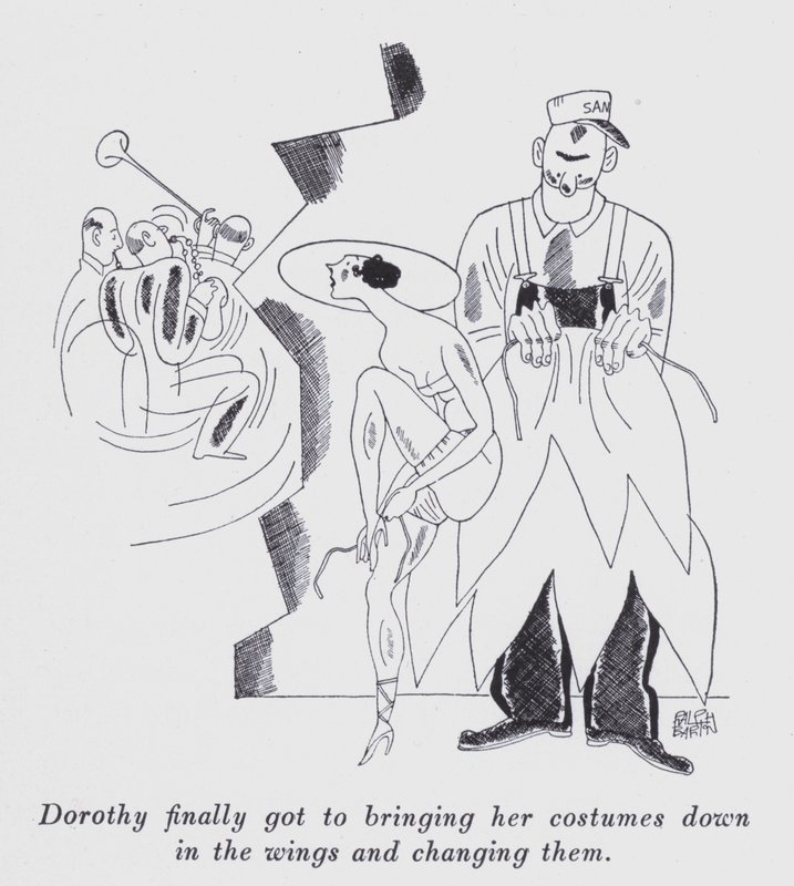 رسم توضيحي لـ "But Gentlemen Marry Brunettes" لأنيتا لوس (ليتو) بواسطة رالف بارتون