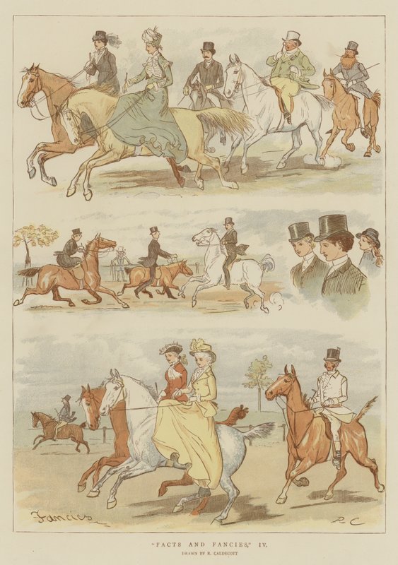 حقائق وأوهام ، IV (chromolitho) بواسطة راندولف كالديكوت