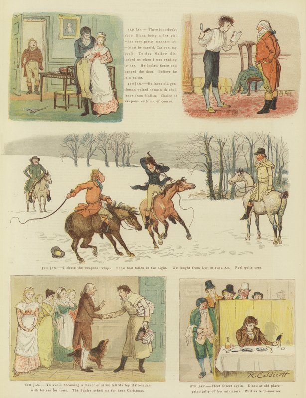 عيد ميلاد السيد كارليون (chromolitho) بواسطة راندولف كالديكوت