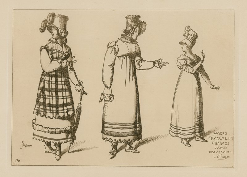 أزياء فرنسية (1814-15) بواسطة رافائيل جاكيمين