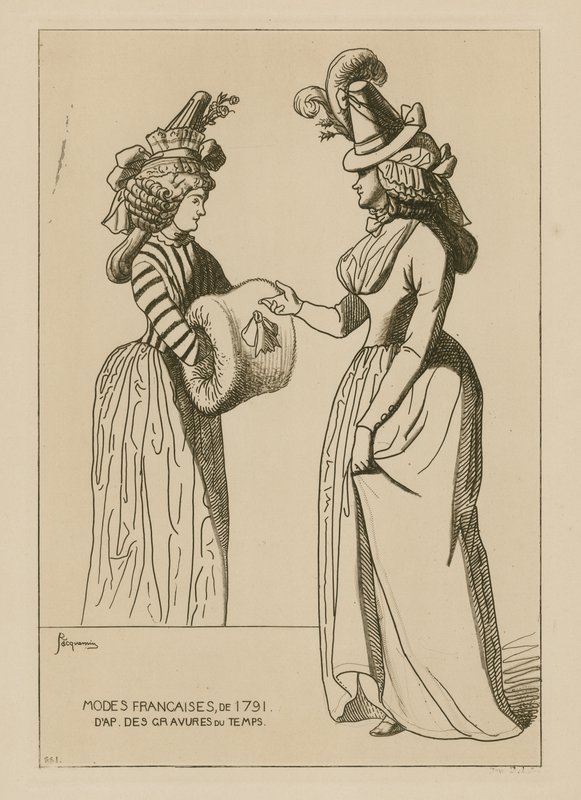 الموضات الفرنسية عام 1791 بواسطة رافائيل جاكيمين