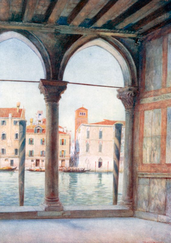 منظر من كا دورو (ليثو ملون) بواسطة ريجينالد بارات