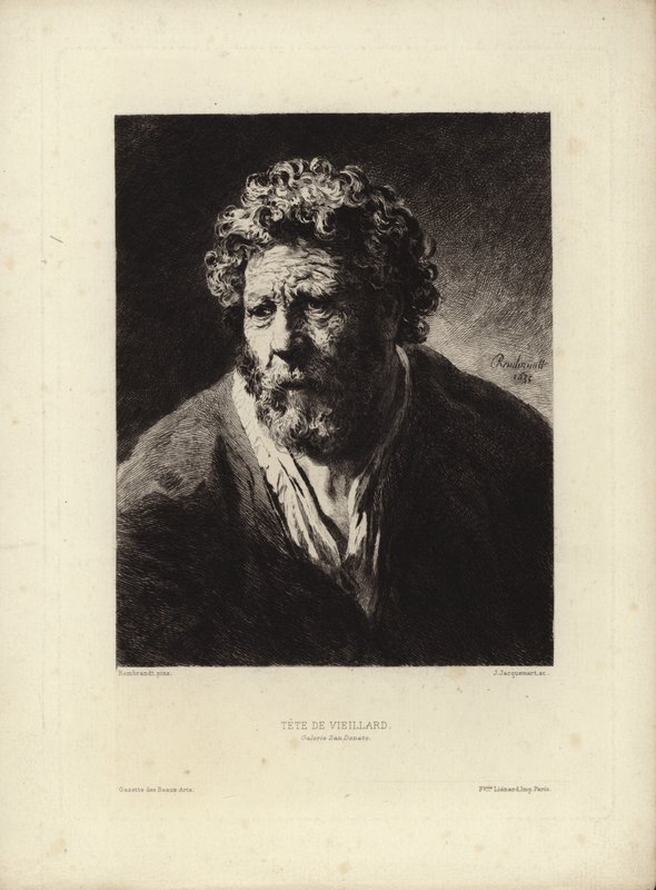 تيتي دي فيلارد بقلم رامبرانت هارمنسون فان رين. محفور من قبل Jules Jacquemart ، 1877 بواسطة رامبرانت فان راين