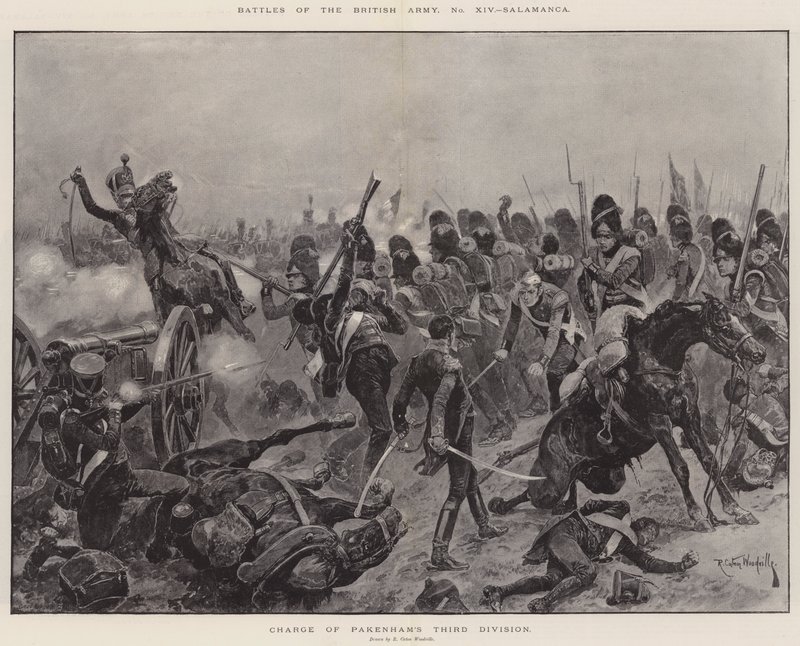 معارك الجيش البريطاني ، سالامانكا ، المسؤول عن الفرقة الثالثة في باكينهام بواسطة ريتشارد كاتون وودفيل جونيور