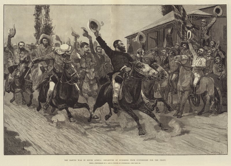 حرب Basuto في جنوب أفريقيا ، رحيل Burghers من Outshoorn للجبهة بواسطة ريتشارد كاتون وودفيل جونيور