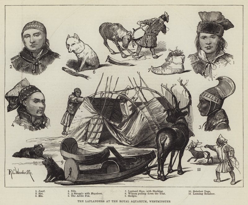 The Laplanders at Royal Aquarium، Westminster بواسطة ريتشارد كاتون وودفيل جونيور