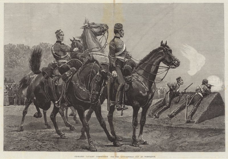 مسابقة Yeomanry Cavalry لكأس Loyd-Lindsay في بطولة ويمبلدون بواسطة ريتشارد كاتون وودفيل جونيور