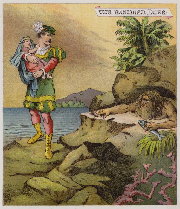 رسم توضيحي لـ The Tempest (chromolitho) بواسطة ريتشارد أندريه