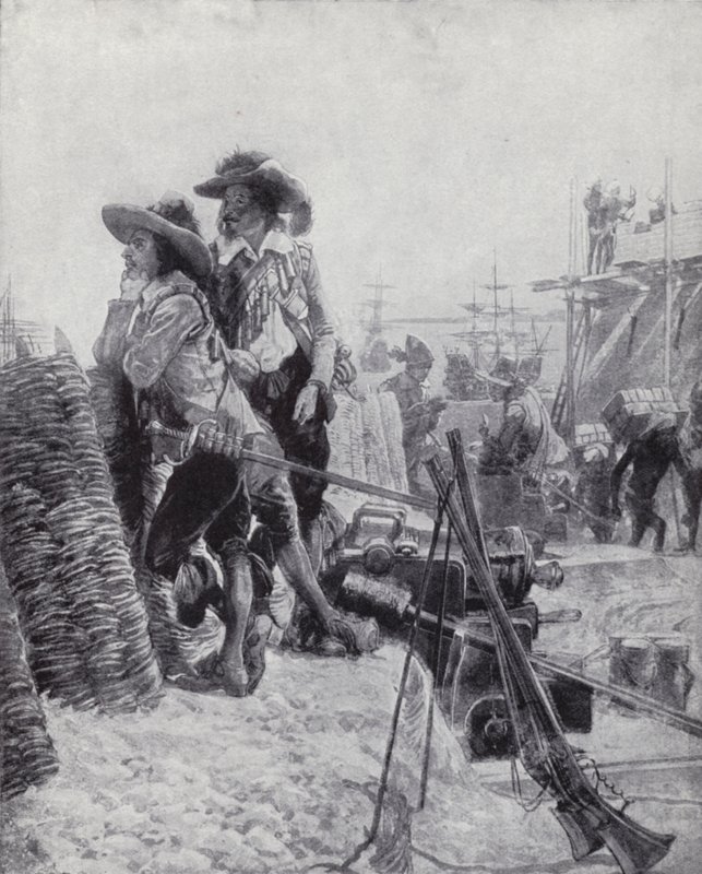 Founding of Fort St George, Madras, by Francis Day of the East India Company بواسطة ريتشارد كاتون الثاني (بعد) وودفيل