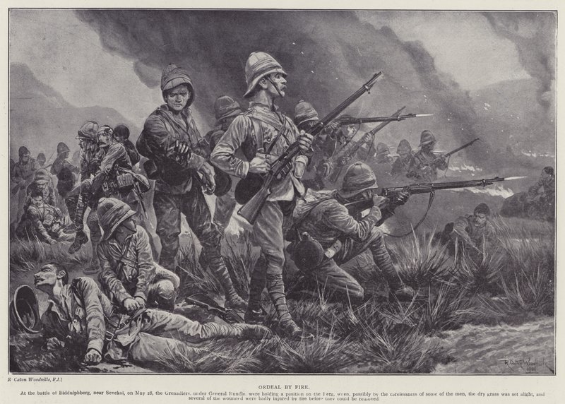 Ordeal by fire (litho) بواسطة ريتشارد كاتون الثاني (بعد) وودفيل