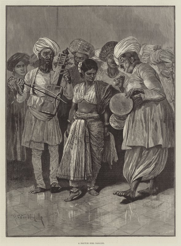 فتاة Nautch ترقص بواسطة ريتشارد كاتون وودفيل جونيور