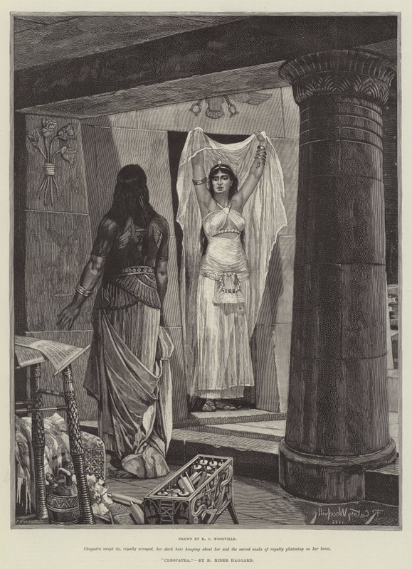 كليوباترا من تأليف H Rider Haggard بواسطة ريتشارد كاتون وودفيل جونيور
