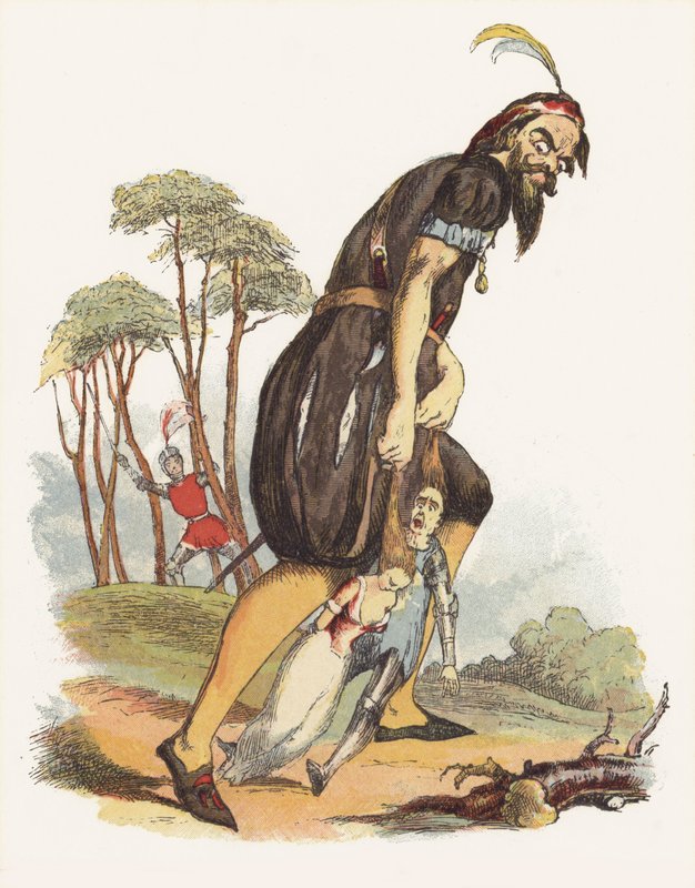 رسم توضيحي لـ Jack The Giant Killer (لون ليثو) بواسطة ريتشارد دويل