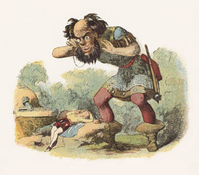 رسم توضيحي لـ Jack The Giant Killer (لون ليثو) بواسطة ريتشارد دويل