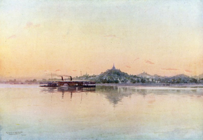 Express Steamer يمر Sagaing بواسطة روبرت جورج تالبوت كيلي