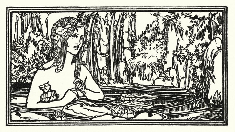 رسم توضيحي لقصائد جون كيتس: Endymion (litho) بواسطة روبرت أنينج بيل