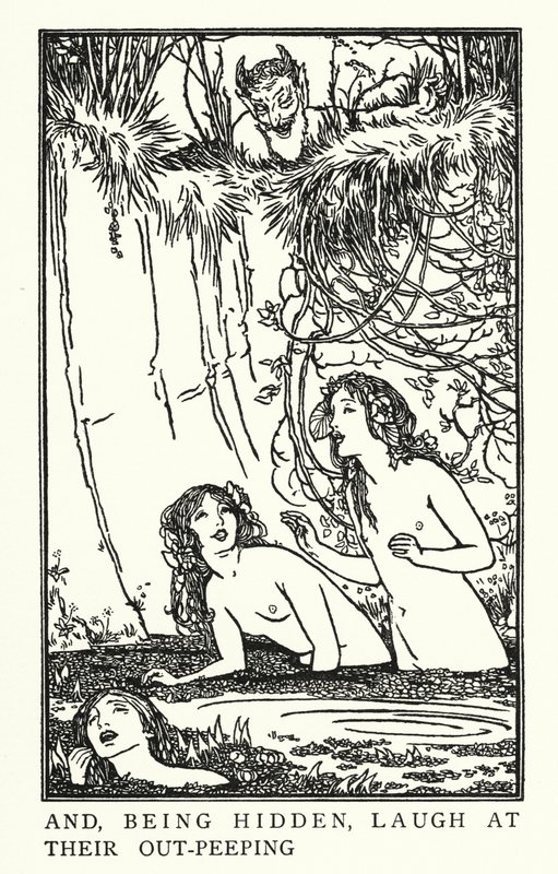 رسم توضيحي لقصائد جون كيتس: Endymion (litho) بواسطة روبرت أنينج بيل