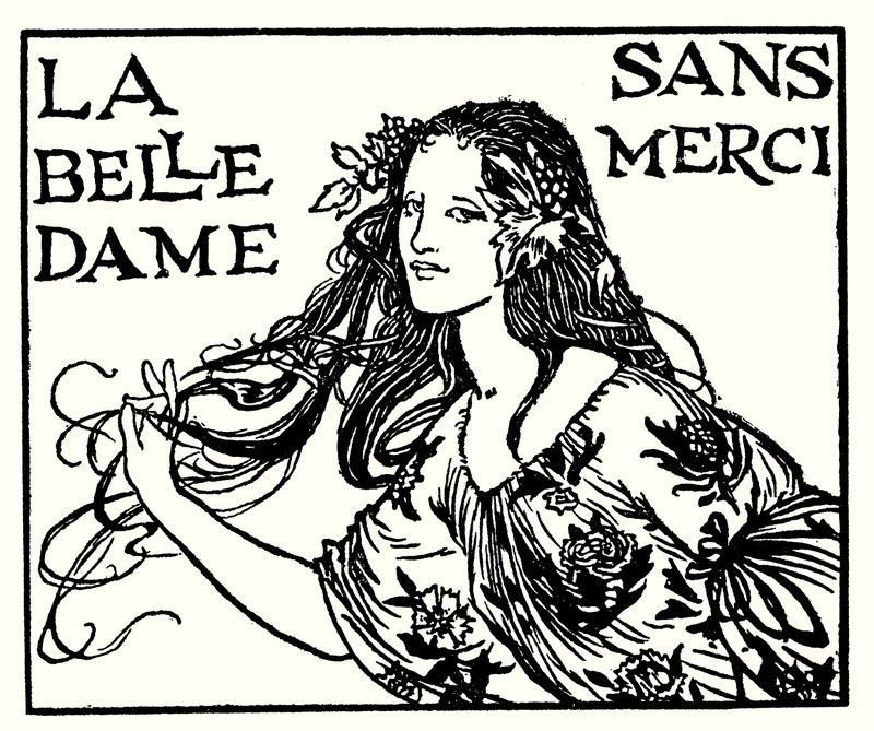 رسم توضيحي لقصائد جون كيتس: La Belle Dame Sans Merci (litho) بواسطة روبرت أنينج بيل