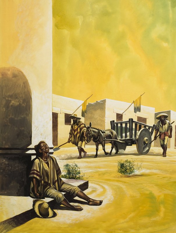 المكسيك تحت حكم سانتا آنا (1794-1876) (غواش على ورق) بواسطة رون إمبلتون
