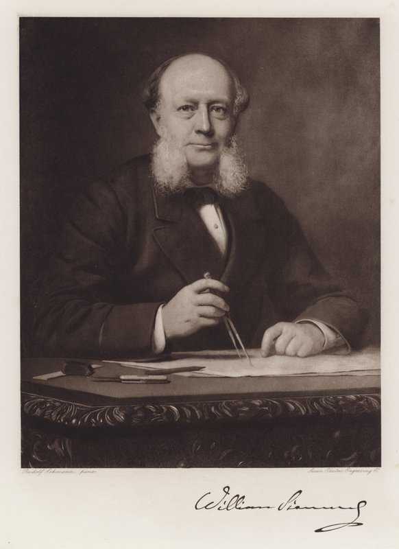 Karl Wilhelm Siemens (litho) بواسطة رودولف ليمان