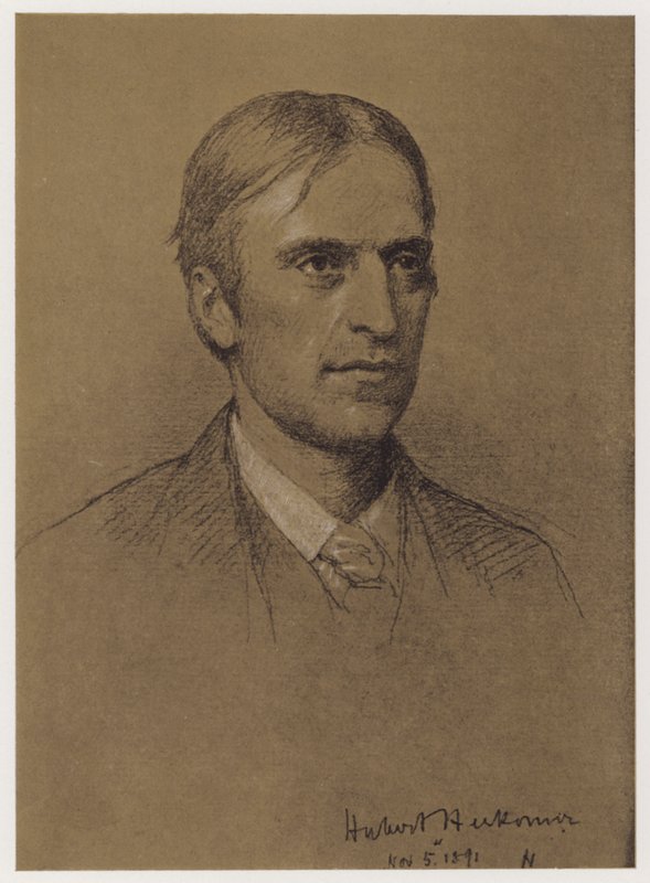 Professor Hubert Herkomer (litho) بواسطة رودولف ليمان