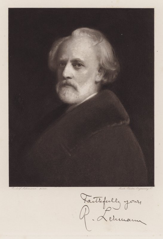 Rudolf Lehmann, Self Portrait (litho) بواسطة رودولف ليمان