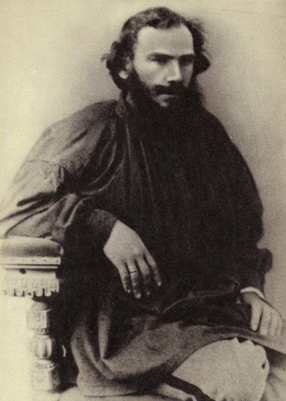 LN تولستوي ، موسكو ، 1868 بواسطة مصور روسي