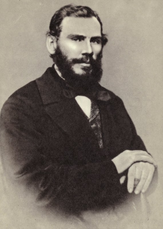 تولستوي ، موسكو ، 1862 بواسطة مصور روسي