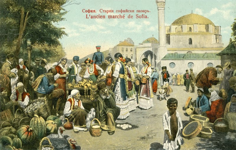 The Old Market, Sofia (colour photo) بواسطة مصور روسي