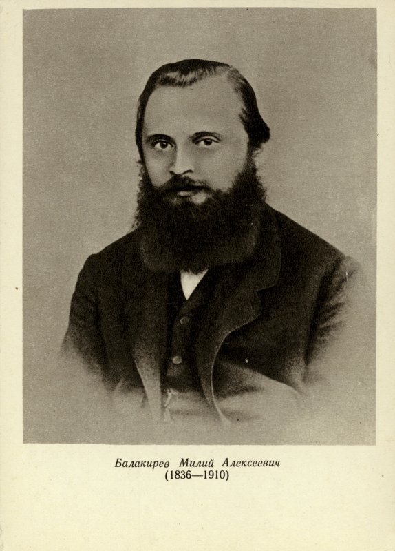 Mily Alexeyevich Balakirev ، عازف بيانو روسي ، موصل وملحن (1836-1910) بواسطة المدرسة الروسية