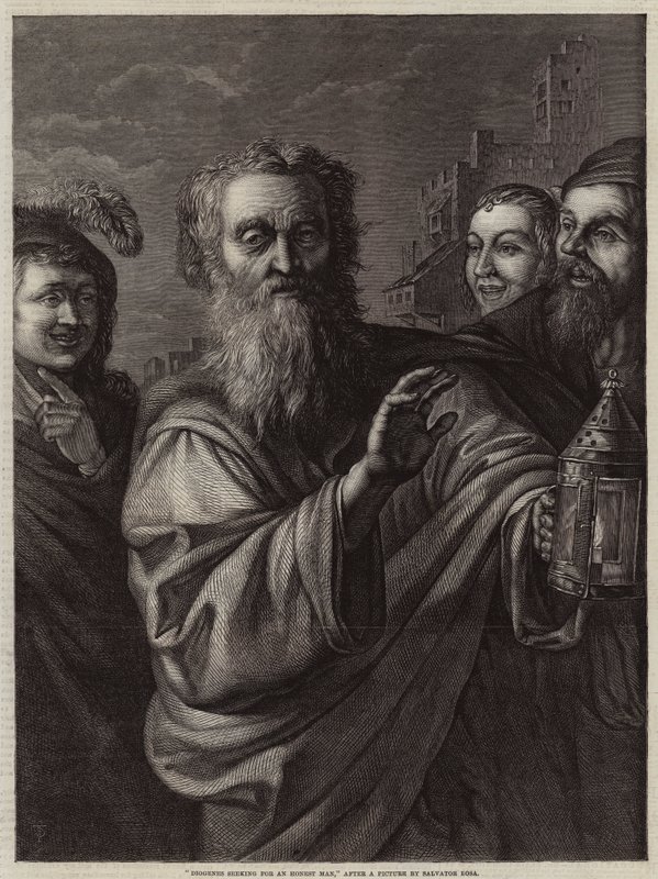 Diogenes تبحث عن رجل نزيه بواسطة سلفاتور روزا
