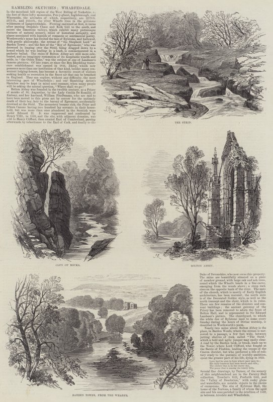 رسومات متعرجة ، Wharfedale بواسطة صموئيل ريد