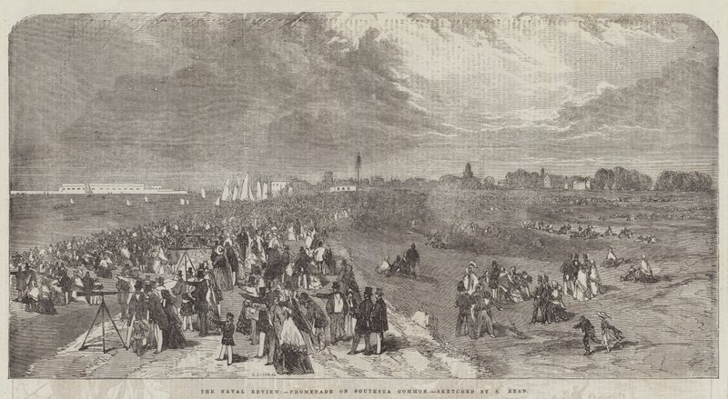 الاستعراض البحري ، النزهة على Southsea Common بواسطة صموئيل ريد