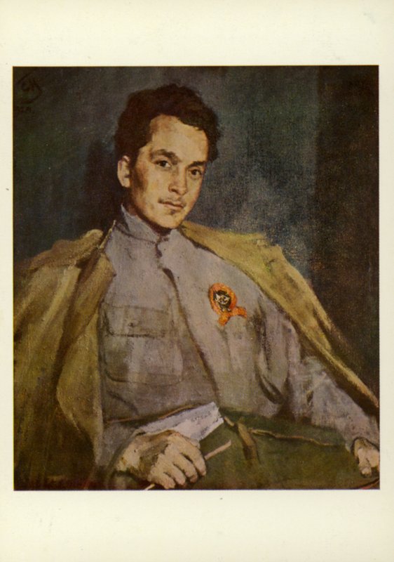ديمتري فورمانوف ، الروائي الروسي ، 1922 بواسطة سيرجي فاسيليفيتش ماليوتين