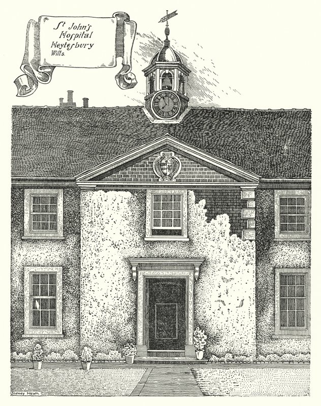 مستشفى سانت جون ، Heytesbury ، Wilts (نقش) بواسطة سيدني هيث