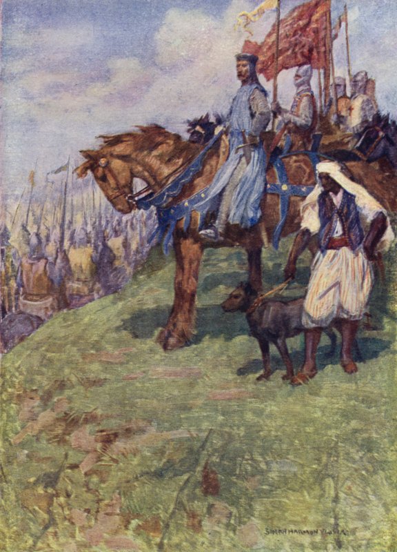 رسم توضيحي لسير والتر سكوت The Talisman (لون ليثو) بواسطة سيمون هارمون (بعد) فيدر