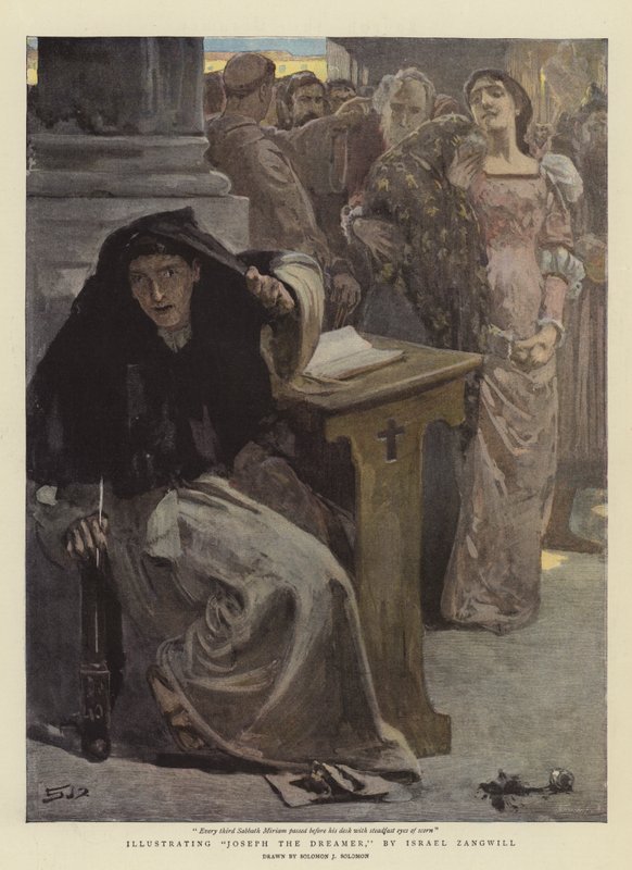 توضيح جوزيف الحالم ، من قبل إسرائيل زانجويل (chromolitho) بواسطة سليمان جوزيف سليمان