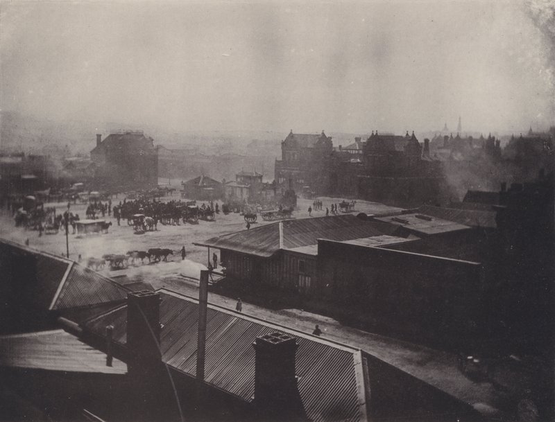 عاصفة غبار جوهانسبرغ (صورة b / w) بواسطة مصور جنوب أفريقي