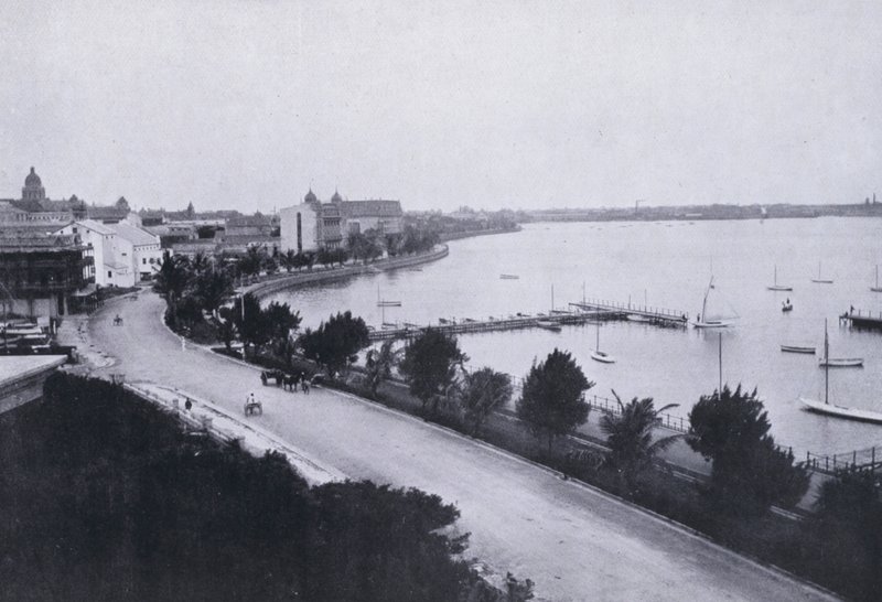 Bay Esplanade ، ديربان (b / w photo) بواسطة مصور جنوب أفريقي