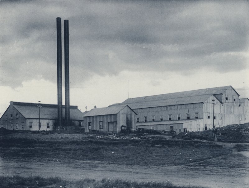 بطارية شركة Crown Reef Gold Mining Company ، الخارج (صورة b / w) بواسطة مصور جنوب أفريقي